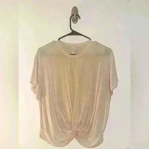& OTHER STORIES Twist Knot Top in Nude / Khaki - Picture 1 of 5
